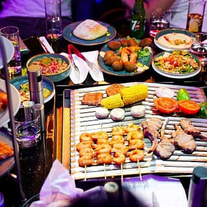 Savor Charcoal Bbq With Soft Drinks For A Child Or Up To Four Adults Dubai Shafqa.com Online Shopping, Best Prices in Dubai UAE