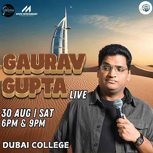 Gaurav Gupta Live in Dubai 2025 – Comedy Events Shafqa.com Online Shopping, Best Prices in Dubai UAE