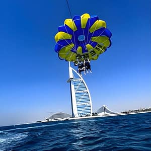 Parasailing in Dubai – Burj Al Arab View at Nemo WaterSports Jet Ski Dubai & Flyboard, Dubai, United Arab Emirates Shafqa.com Online Shopping, Best Prices in Dubai UAE