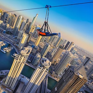 XLine Dubai Marina – The Longest Urban Zipline in The World – XDubai Attractions Shafqa.com Online Shopping, Best Prices in Dubai UAE