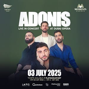 Adonis in Dubai – Concerts Shafqa.com Online Shopping, Best Prices in Dubai UAE 2