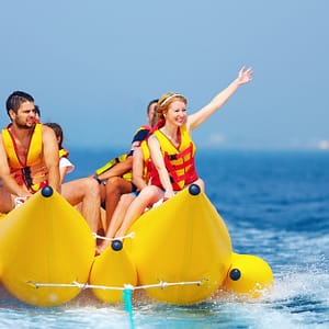 Banana Boat Or Donut Boat Ride For One, Two Or Four At Laama Yachts Dubai Shafqa.com Online Shopping, Best Prices in Dubai UAE