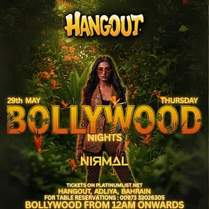 Bollywood Nights at Hangout, Bahrain – Desi Events Shafqa.com Online Shopping, Best Prices in Dubai UAE