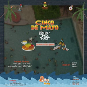 Cinco De Mayo Brunch & Pool Party at Waikiki Restaurant – Elite Crystal Hotel – Nightlife Shafqa.com Online Shopping, Best Prices in Dubai UAE