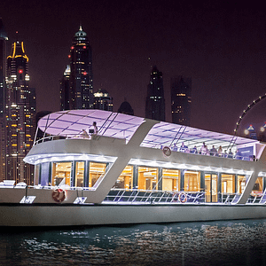 Dubai Marina Dinner Cruise with Live Music & Open Bar – Boat Tours and Cruises Shafqa.com Online Shopping, Best Prices in Dubai UAE