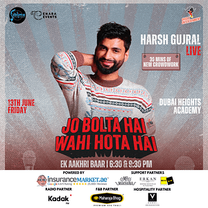 Harsh Gujral Live in Dubai – 2025 – Comedy Events Shafqa.com Online Shopping, Best Prices in Dubai UAE