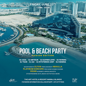 Hybrid Pool & Beach Party (Fusion Edition) at The Art Hotel & Resort – Nightlife Shafqa.com Online Shopping, Best Prices in Dubai UAE