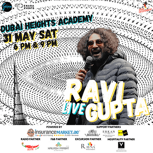 Ravi Gupta  Live in Dubai – 2025 – Comedy Events Shafqa.com Online Shopping, Best Prices in Dubai UAE