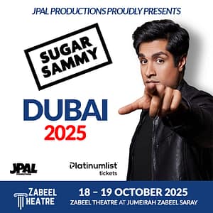 Sugar Sammy Live at Zabeel Theatre, Dubai – Comedy Events Shafqa.com Online Shopping, Best Prices in Dubai UAE