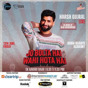 Harsh Gujral Live in Dubai – 2025 – Comedy Events Shafqa.com Online Shopping, Best Prices in Dubai UAE