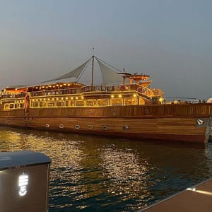 Dhow dinner cruise on Dubai creek – Boat Tours and Cruises Shafqa.com Online Shopping, Best Prices in Dubai UAE