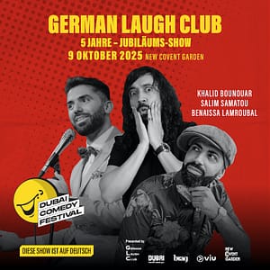 German Laugh Club 5-Year Anniversary Live at Dubai Comedy Festival – Dubai Comedy Festival Shafqa.com Online Shopping, Best Prices in Dubai UAE