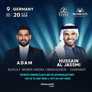 Hussain Al Jassmi & Adam Live at Rudolf Weber Arena in Oberhausen, Germany – Arabic Events Shafqa.com Online Shopping, Best Prices in Dubai UAE