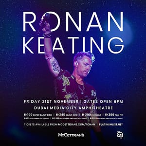 Ronan Keating Live in Dubai – Concerts Shafqa.com Online Shopping, Best Prices in Dubai UAE