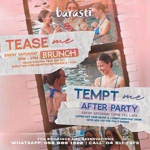 Tease Me – A Sunset Pool Brunch & After Party at Barasti in Dubai – Nightlife Shafqa.com Online Shopping, Best Prices in Dubai UAE