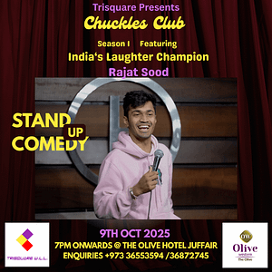 Chuckles Club Season 1 Presenting Rajat Sood in Bahrain – Comedy Events Shafqa.com Online Shopping, Best Prices in Dubai UAE