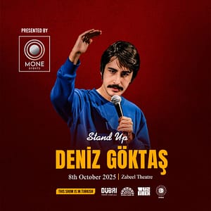 Deniz Goktas Turkish Stand Up at Zabeel Theatre in Dubai – Shows and Theatrical Plays Shafqa.com Online Shopping, Best Prices in Dubai UAE