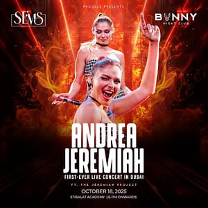 Andrea Jeremiah Live Ft. The Jeremiah Project at Etisalat Academy in Dubai – Concerts Shafqa.com Online Shopping, Best Prices in Dubai UAE