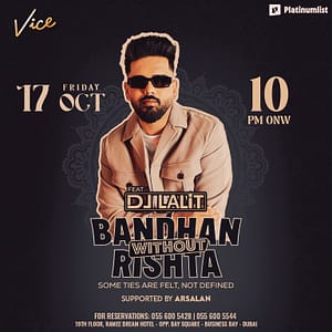 Bandhan Without Rishta – The Big Fat Wedding at Vice in Dubai – Desi Events Shafqa.com Online Shopping, Best Prices in Dubai UAE