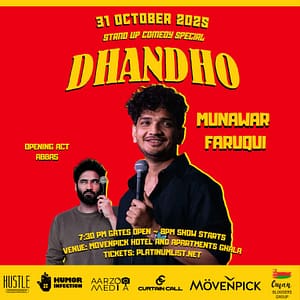 Dhandho – A Stand-Up Comedy Show ft. Munawar Faruqui in Muscat – Shows and Theatrical Plays Shafqa.com Online Shopping, Best Prices in Dubai UAE