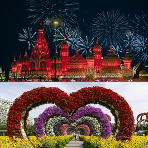 Global Village + Miracle Garden – Combo – Must-see attractions Shafqa.com Online Shopping, Best Prices in Dubai UAE