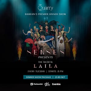 Senses: The Musical – Laila Dinner Show at The Quarry – Dining Experiences Shafqa.com Online Shopping, Best Prices in Dubai UAE