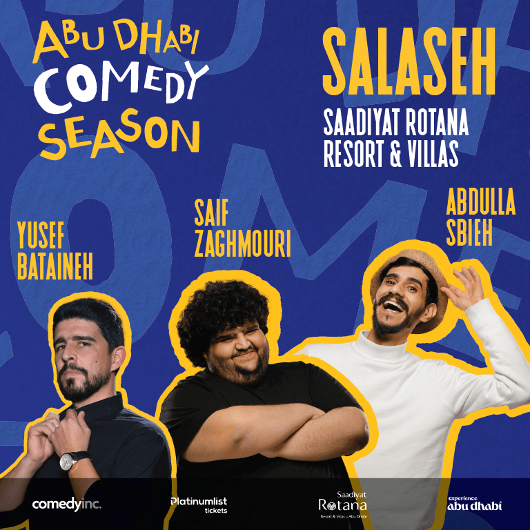 Salaseh at Saadiyat Rotana Resort & Villas Ballroom in Abu Dhabi – Comedy Events Shafqa.com Online Shopping, Best Prices in Dubai UAE 2