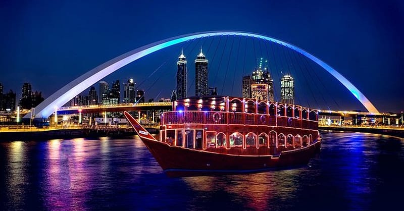Canal Dhow Cruise Or Trio Package At Desert Vibes Tourism Dubai Shafqa.com Online Shopping, Best Prices in Dubai UAE 2