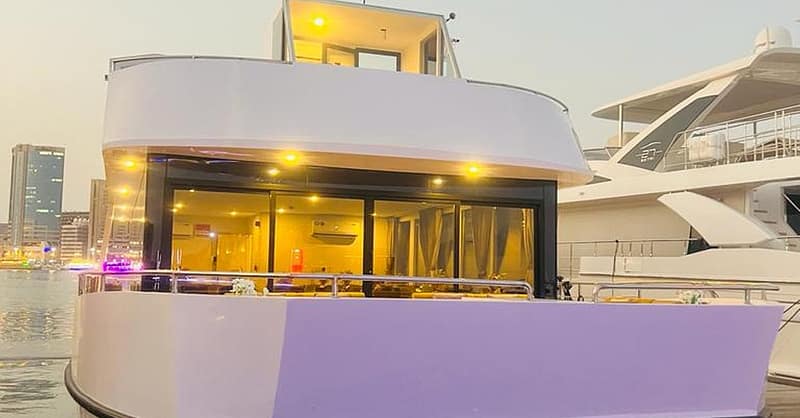 Dine, Dance, And Delight: Dubai Canal Dinner Dhow Cruise Dubai Shafqa.com Online Shopping, Best Prices in Dubai UAE 18