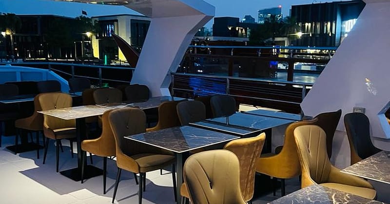 Dine, Dance, And Delight: Dubai Canal Dinner Dhow Cruise Dubai Shafqa.com Online Shopping, Best Prices in Dubai UAE 4