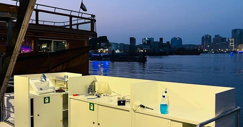 Dine, Dance, And Delight: Dubai Canal Dinner Dhow Cruise Dubai Shafqa.com Online Shopping, Best Prices in Dubai UAE 6