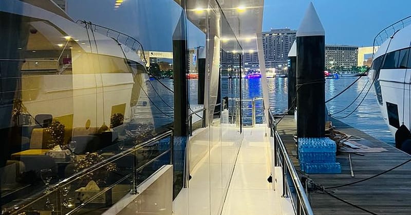 Dine, Dance, And Delight: Dubai Canal Dinner Dhow Cruise Dubai Shafqa.com Online Shopping, Best Prices in Dubai UAE 7
