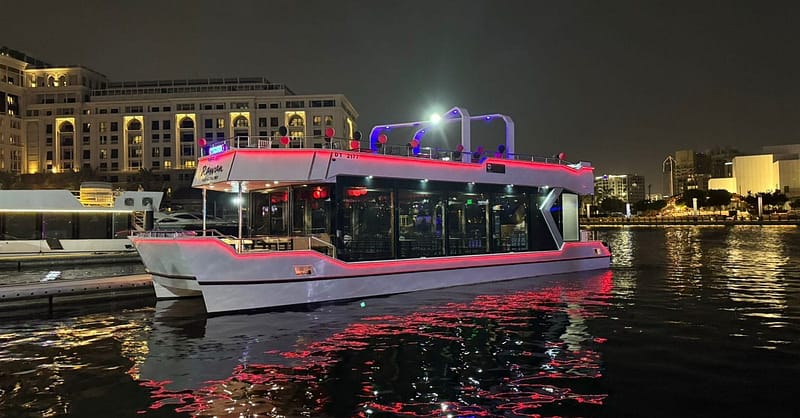 Dubai Canal Dhow Dinner Cruise With Soft Beverages And Live Shows Dubai Shafqa.com Online Shopping, Best Prices in Dubai UAE 3