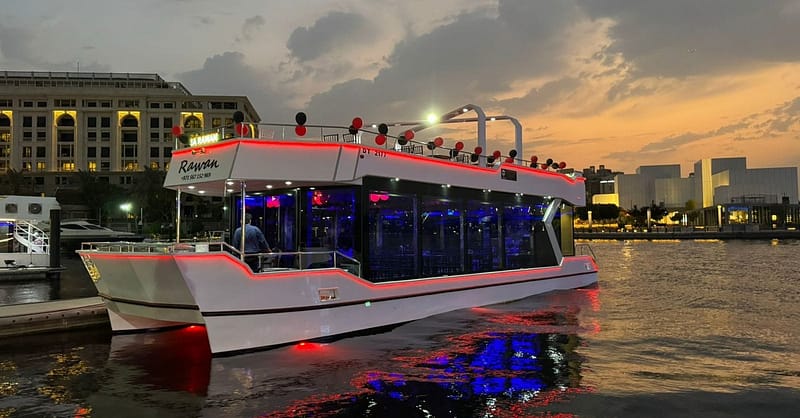 Dubai Canal Dhow Dinner Cruise With Soft Beverages And Live Shows Dubai Shafqa.com Online Shopping, Best Prices in Dubai UAE 4