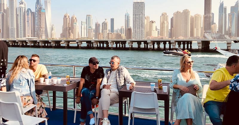 Embark On Dubais Starlit Marina Sunset/Diner Cruise For 4 People Dubai Shafqa.com Online Shopping, Best Prices in Dubai UAE 2