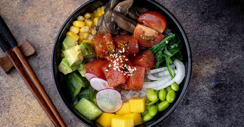 For 1,2 Or 4: Choice Of Poke Bowl 24oz W/ Classic Ice Tea Abu Dhabi Shafqa.com Online Shopping, Best Prices in Dubai UAE 8