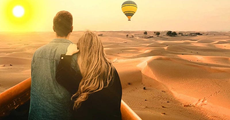 Hot Air Balloon Flight Experience At 4,000 Feet For Adult Or Child Sharjah & N. Emirates Shafqa.com Online Shopping, Best Prices in Dubai UAE 4