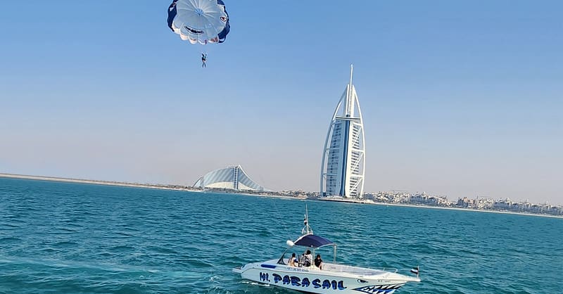 Parasailing In The Middle Of The Sea At 500ft For One Or Two Dubai Shafqa.com Online Shopping, Best Prices in Dubai UAE 2