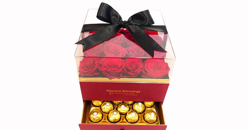 Roses With Ferrero Chocolates Dubai Shafqa.com Online Shopping, Best Prices in Dubai UAE 3