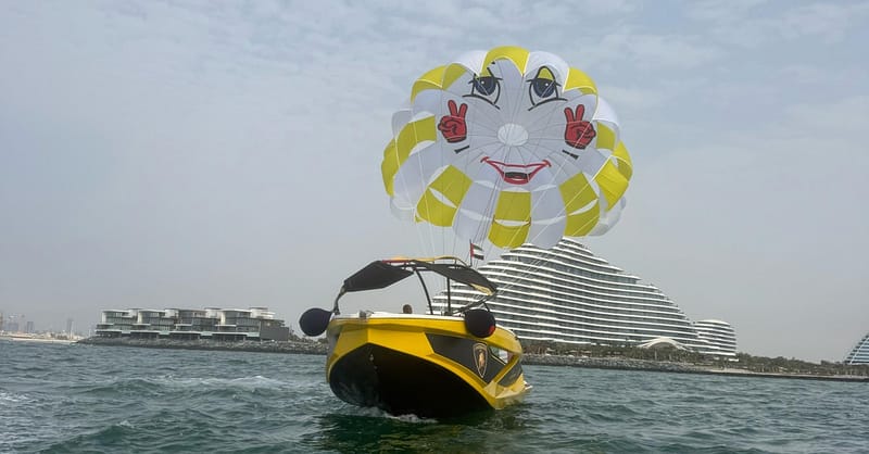 Soar Above Dubais Coastline With 30-Minute Parasailing For One Or Two Dubai Shafqa.com Online Shopping, Best Prices in Dubai UAE 2