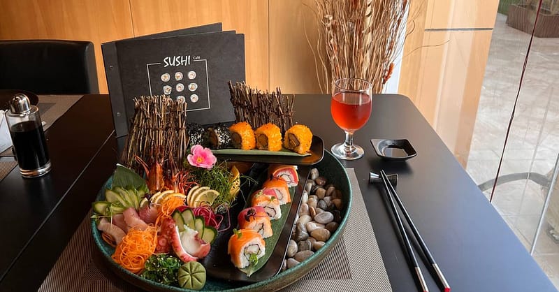 Sushi And Sashimi At Cafe Sushi At 4* Two Seasons Hotel Dubai Shafqa.com Online Shopping, Best Prices in Dubai UAE 2