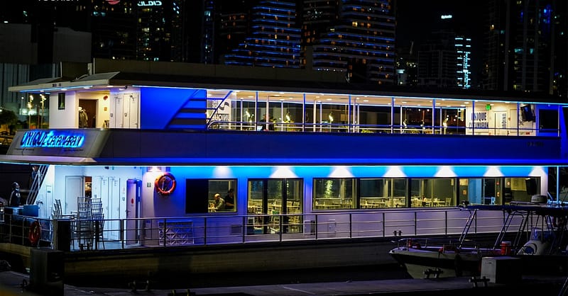 Unforgettable Dinner Experience: 5 Star Catamaran Marina Dinner Cruise Dubai Shafqa.com Online Shopping, Best Prices in Dubai UAE 2