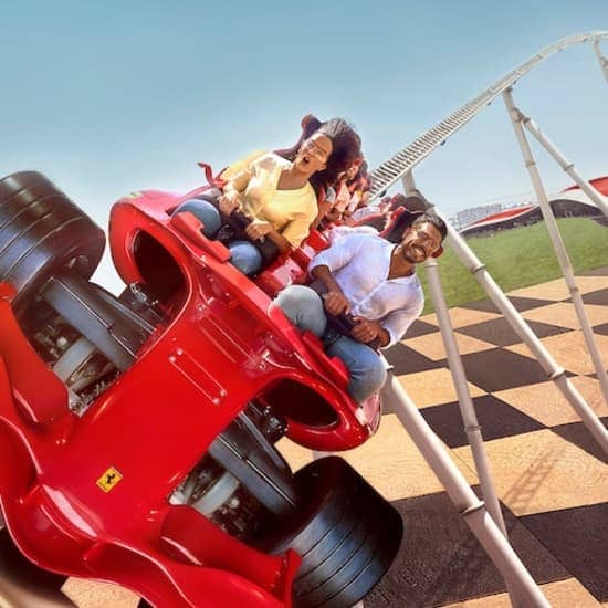 Ferrari World Abu Dhabi: The Fastest, High-Octane Theme Park at Ferrari World Abu Dhabi, Abu Dhabi, United Arab Emirates